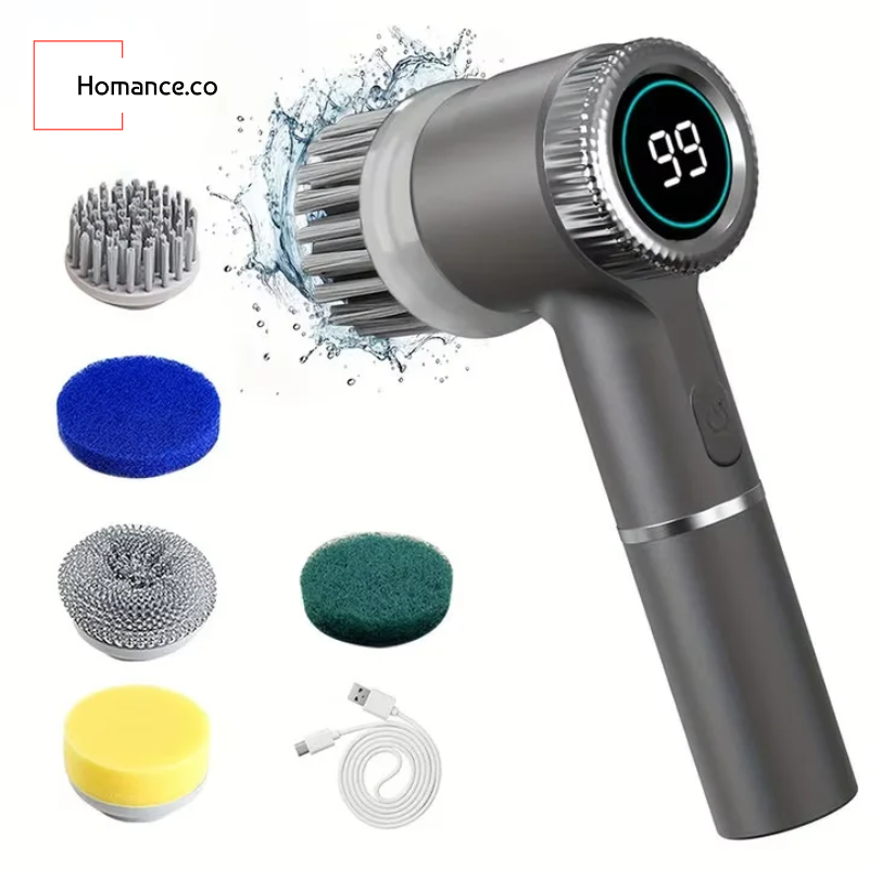 5-in-1 Power Cleaning Tool – Stop Scrubbing. Clean Faster.